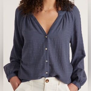 Marine Layer Nixi Collarless Blouse